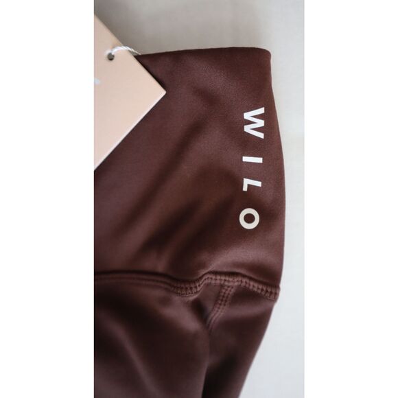 Wilo The Label WL-239 Women Sz S Chocolate Brown Flare Leg Leggings & Sports Bra - Picture 6 of 15